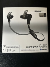 SMS Wireless In Ear Sport Ear Buds 