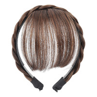 Headband with Front Hair Bangs Fringe Hair Extensions