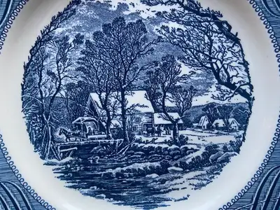 Vintage “The Old Grist Mill”china dinner plate, from the 1960’s, View more