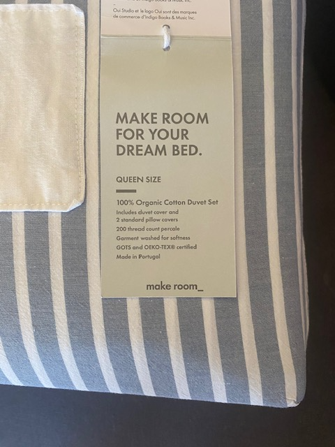 Brand New Duvet Reversible and 2 Pillow Covers New $140+tax in Bedding in Charlottetown - Image 5