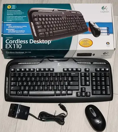 Logitech Wireless Desktop Ex110, View more