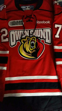Owen sound attack game used Jersey 