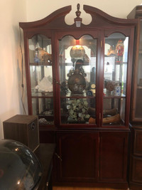 Rustic Style Display Case | Rosewood | Moving Sale