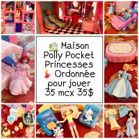 Maison Polly Pocket Princesses ordonnée pour jouer 35 mcx 35$