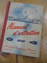 RARE Manuel d'entretien francais Ford Mercury Lincoln Zephir V12