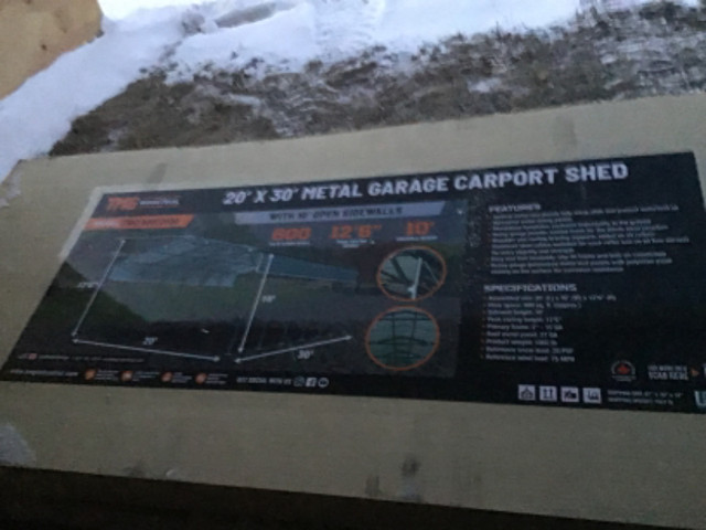 20x30 all metal garage, truck port in Other Business & Industrial in St. Albert - Image 4