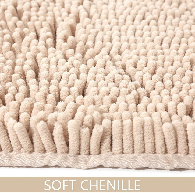 EFORPAD Chenille Bathroom Rugs,Soft and Absorbent Bathroom Mat in Rugs, Carpets & Runners in Windsor Region - Image 2