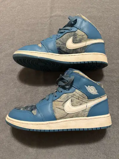 Nike jordan sneakers denim size 6, View more