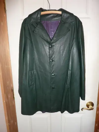 Men's Vintage Leather Jacket/Coat Large, View more