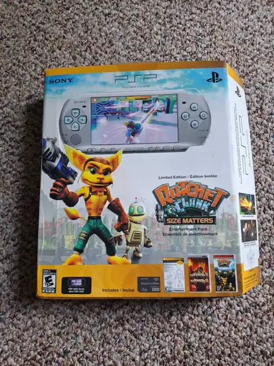 BOX ONLY PSP 3000 Ratchet & Clank Version [Mystic Silver], View more