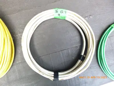 ALL PRICED SEPARATELY 12/2 red 25 feet $27...14/2 underground like new 17 FEET $15...12/2 UNDERGROUN...