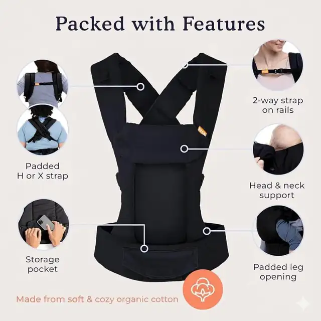 Beco Gemini Baby Carriers from Newborn to Toddler - 7-35lbs in Strollers, Carriers & Car Seats in Markham / York Region - Image 3