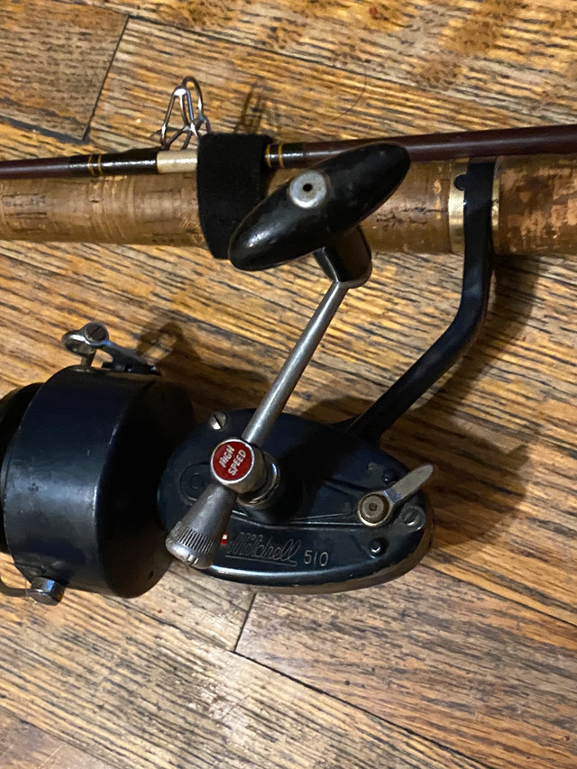 For collectors- vintage Mitchell 510 reel and rod | Fishing, Camping &  Outdoors | City of Toronto | Kijiji
