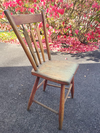 Vintage farmhouse style wooden chair