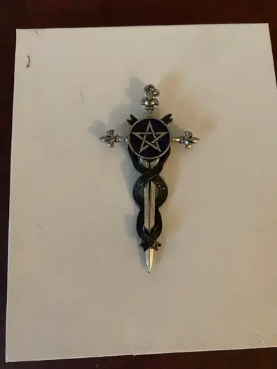 VINTAGE Authentic Alchemy Sword of Destiny Pendant.3/5”x2”., View more