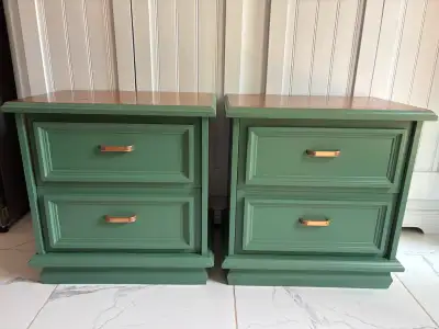 Pair of Oak End Tables, View more
