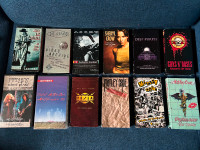 Lot VHS de musique Bon Jovi Deep Purple Metallica et +