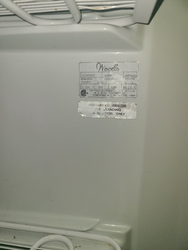 Woods upright freezer Freezers Guelph Kijiji