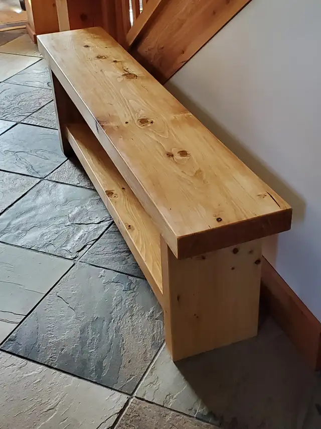 *Dining or Hall Bench - Rustics - by Forest to Family Craftsman in Multi-item in Smithers - Image 2