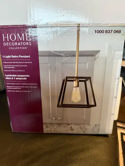 Home Decorators Collection 1-Light Retro Pendant, View more