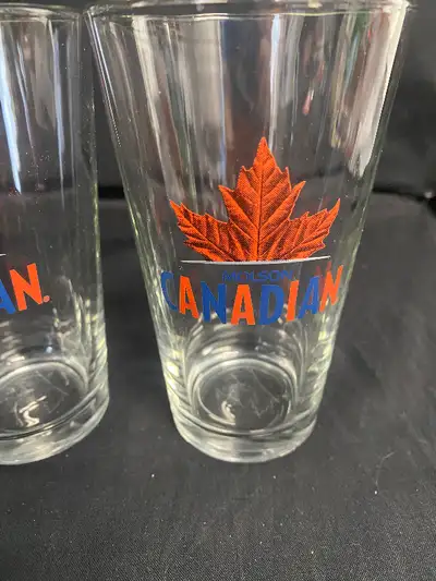 I am selling these Brand New Molson Canadian Beer Glasses for $4 EACH or 4 Glasses for $15.