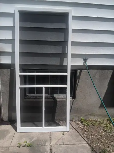 Wood screen door. Never used ., View more