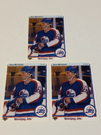 Rare Upper Deck Hockey 1990 Error Cards NO Hologram Jets NM/MT 3