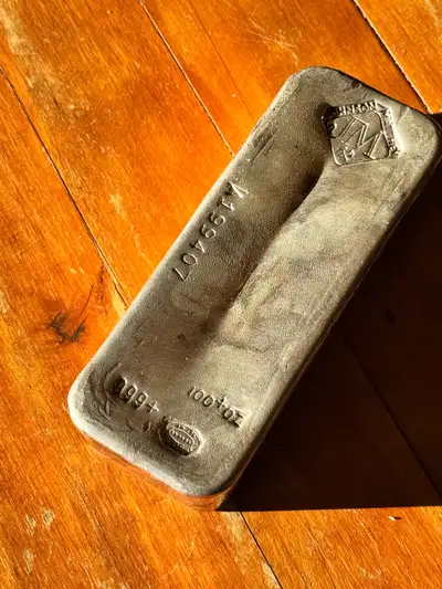 100 oz JM Silver Bar, View more