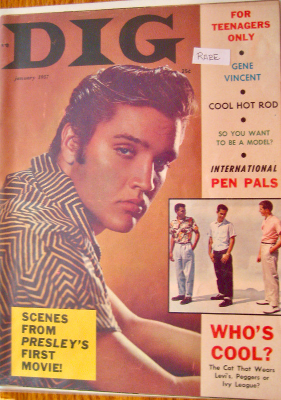 3 RARE COPIES OF "DIG" MAGAZINE/ELVIS PRESLEY&JAMES DEAN COVERS in Arts & Collectibles in Kitchener / Waterloo - Image 4