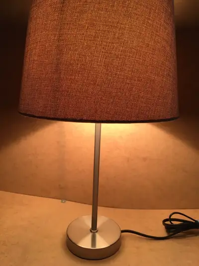 Table lamp with shade, View more