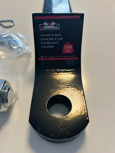 brand new, still in box. Complete towing kit with 2" shank to fit any 2 " receiver Heavy Duty capaci...