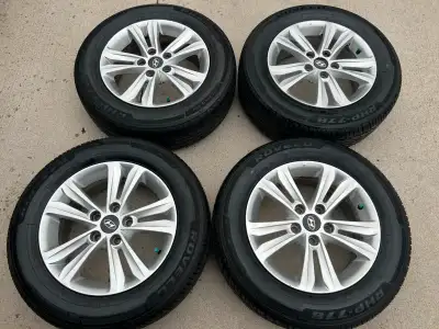 Hyundai Sonata Alloy Rims With All Season Tires,205/65/R16 Rovelo RHP-778 All Season Tires 98% Excel...
