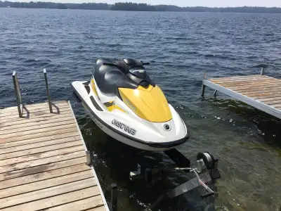 155 hours. Good condition, well maintained. New battery & spark plugs. Comes with trailer and cover....