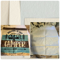 “WELCOME TO OUR CAMPER” – Décor Cushion Cover