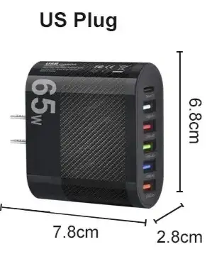 5 Ports USB Charger  - 3.1A capable, View more