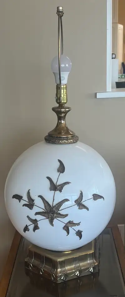 I have a pair of this table lamp. Each is 80$. Illuminate your space with this vintage-inspired tabl...