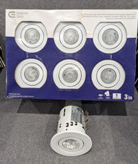 COMMERCIAL ELECTRIC 3" Recessed Lamps GU10 - 7 TOTAL