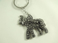 Lucky Rhinestone Elephant Purse Charm, Keychain, Necklace Charm
