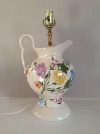 New Ceramic Lamp with Flowers