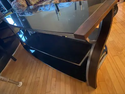 54” Brown Cherry 3-in-1 TV Stand, View more