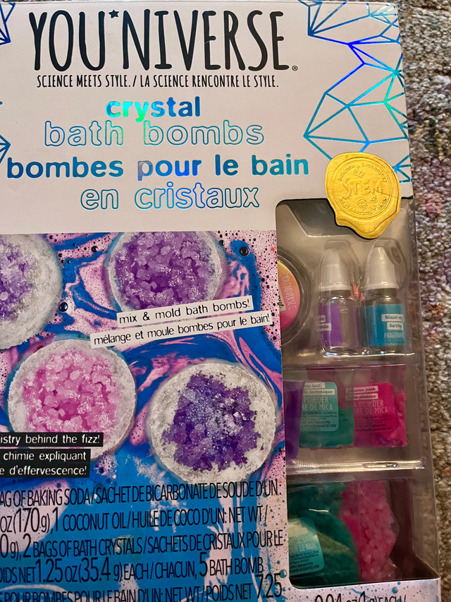 YOUniverse Crystal Bath Bombs Kit in Hobbies & Crafts in North Bay