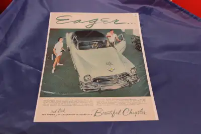 1954 Chrysler New Yorker Deluxe Club Coupe Original Ad, View more