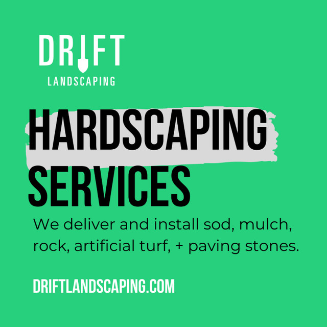 Sod /Mulch/Rock/Artificial Turf/Paving Stones Delivery & Install