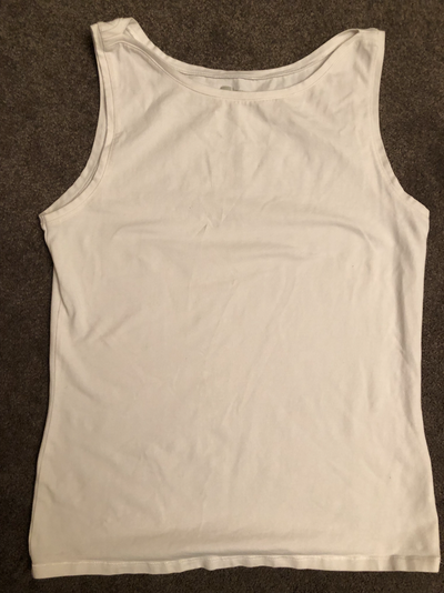 LADIES GAP WHITE COTTON TANK - LARGE, View more