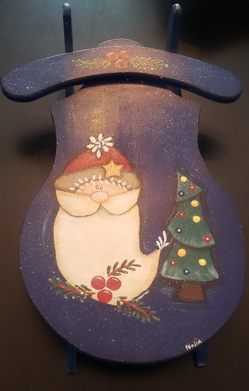Décoration Noël, luge de noël peinte à la main dans Décoration intérieure et accessoires  à Laval/Rive Nord - Image 3