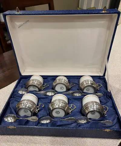 Vintage Kronester Bavaria 800 Silver Coffee Set, View more