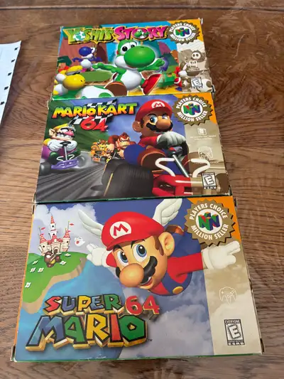 3 N64 CIB, View more