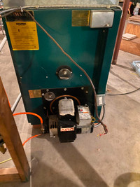 Oil furnace and oil tank. In good condition