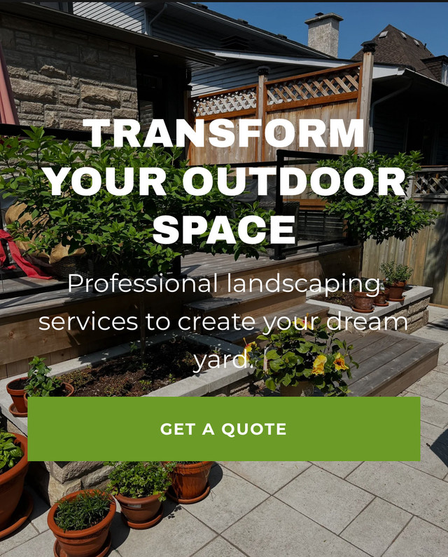 ☀️Patio Season Starts Here!☀️ Professional Landscaping  in Interlock, Paving & Driveways in Ottawa