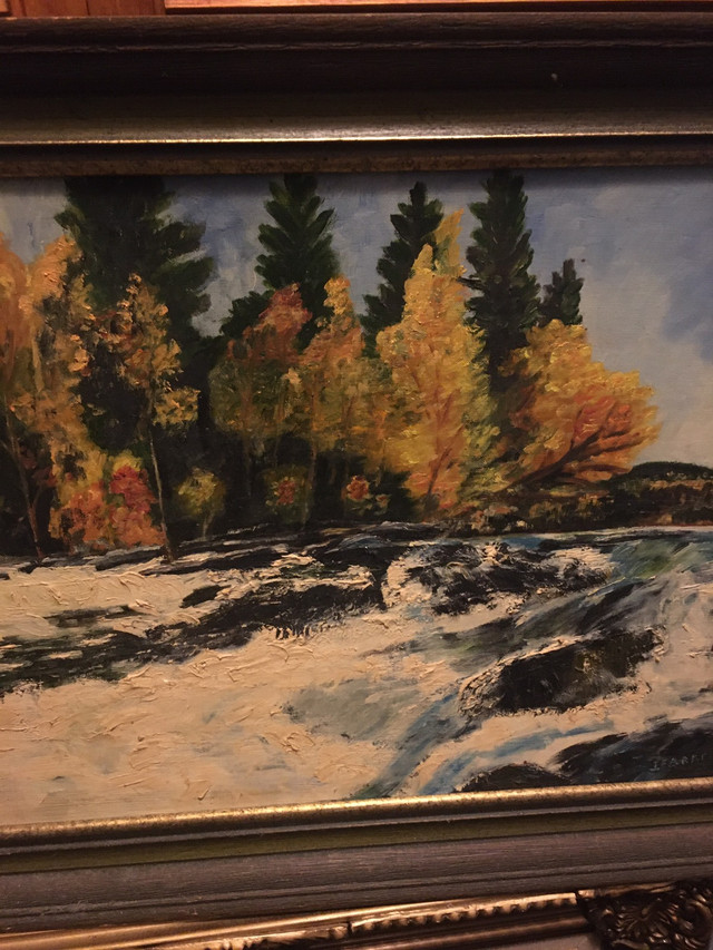 Canadian Oil Painting - Raging Waters in Arts & Collectibles in Ottawa - Image 3